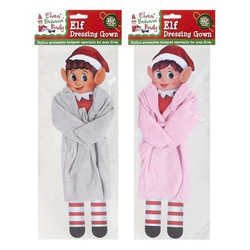 Elves Behavin' Badly Dressing Gown | FabFinds