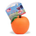 Smiley Squeaky Fruit n' Veg Dog Toys Assorted Designs Dog Toys Pet Touch Neon Orange  