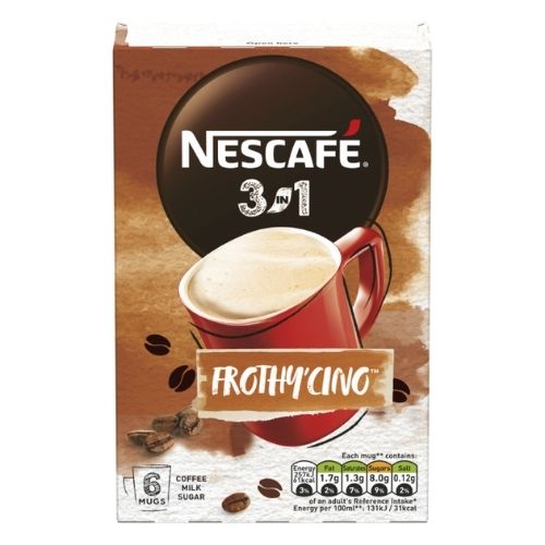 Nescafe 3in1 Frothy'cino Instant Coffee 6 Pack Coffee Nescafé   
