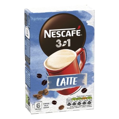Nescafe 3in1 Latte Instant Coffee 6 Pack Coffee Nescafé   