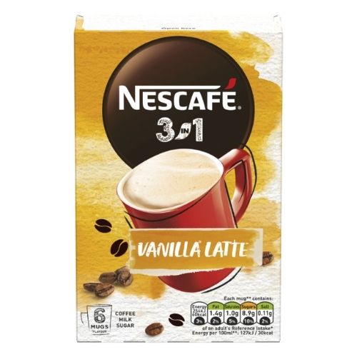 Nescafe 3in1 Vanilla Latte Instant Coffee 6 Pack Coffee Nescafé   