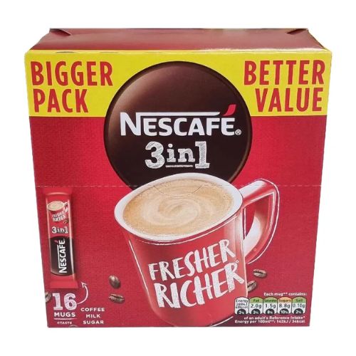 Nescafe 3-In-1 Coffee Sachets 16 Pack Coffee Nescafé   