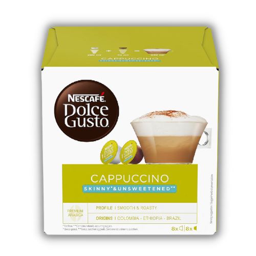 Nescafe Dolce Gusto Coffee Skinny Unsweetened Cappuccino 16 Pods Coffee Nescafé   