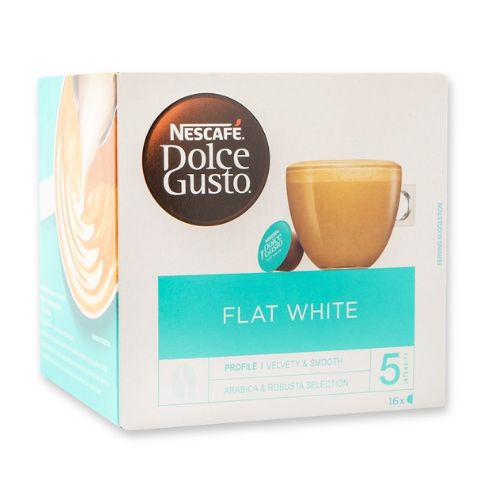 Nescafe Dolce Gusto Flat White 16 Pods Coffee Nescafé   