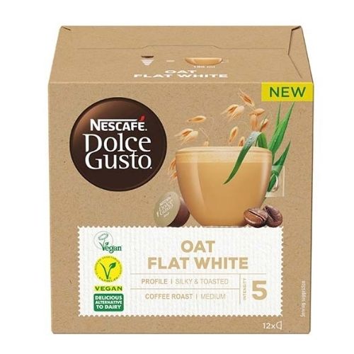 Nescafe Dolce Gusto Oat Flat White Coffee 12 Pk Coffee Nescafé   