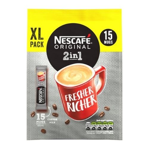 Nescafe 2 in 1 Coffee Original 15 Pk Coffee Nescafé   