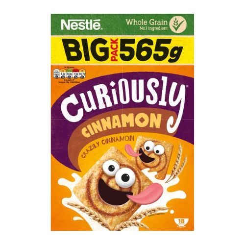 Nestle Curiously Cinnamon Cereal Big Pack 565g Cereals Nestle   