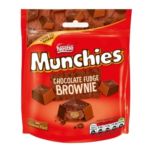 Nestle Munchies Chocolate Fudge Brownie 101g Chocolates Nestle   
