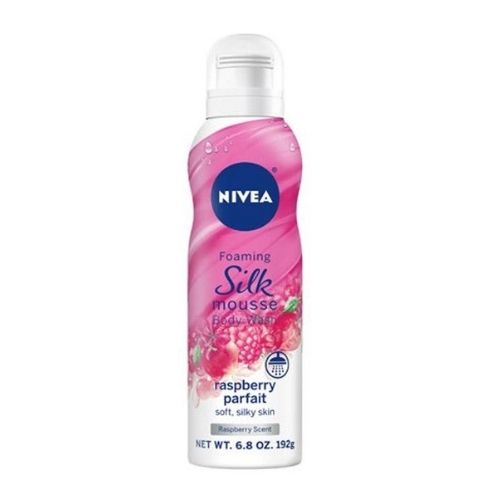 Nivea Foaming Silk Body Wash Raspberry 200ml Shower Gel & Body Wash nivea   