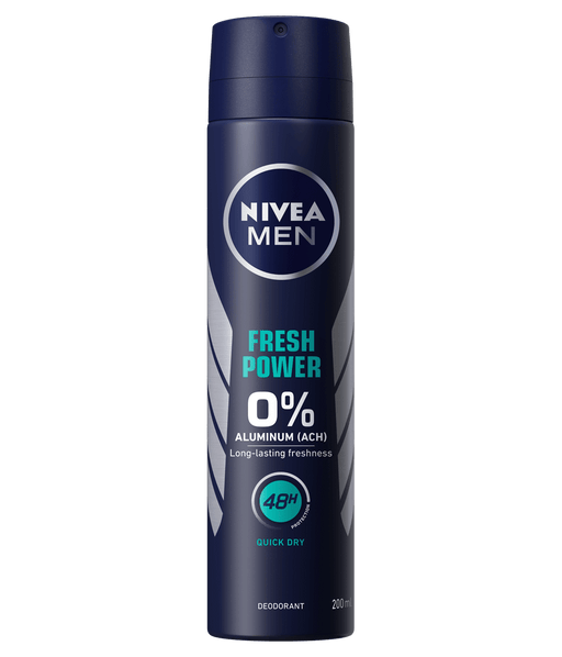 Nivea Men Fresh Power Deodorant No Aluminium 200ml Deodorant & Antiperspirants nivea   