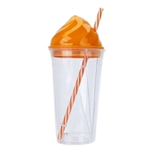 Colourful Ice Cream Shaped Drink Cup Mugs PMS Orange  