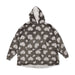 Ultra Plush Oversized Blanket Hoodie Assorted Styles Throws & Blankets Love to Laze Grey Heart print  