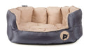 Petface Waterproof Oxford Oval Bed Extra Large - Cream Dog Beds Petface   