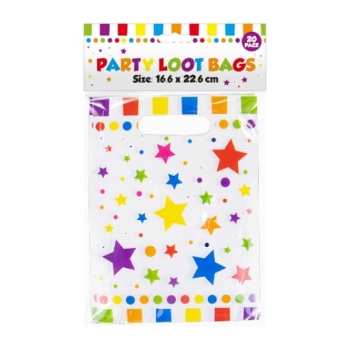 Party Time Loot Bags Pack Of 20 Kids Accessories FabFinds   