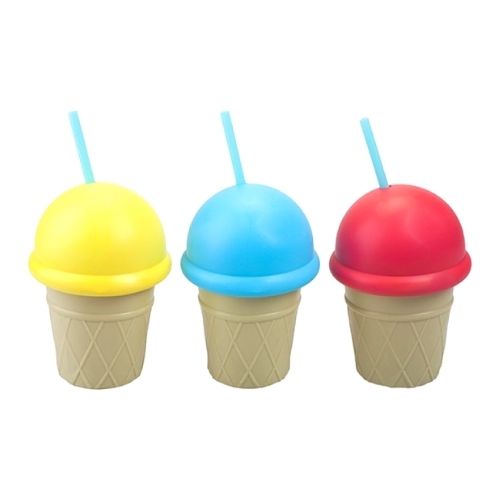 Pastel Ice Cream Drink Cup With Straw Mugs PMS   