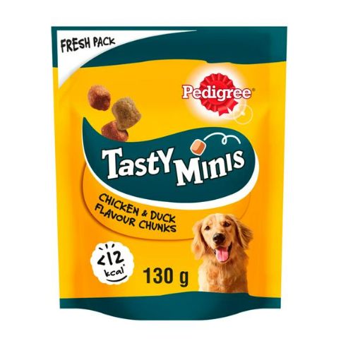 Pedigree Tasty Minis Chicken & Duck 130g Dog Food & Treats Pedigree   