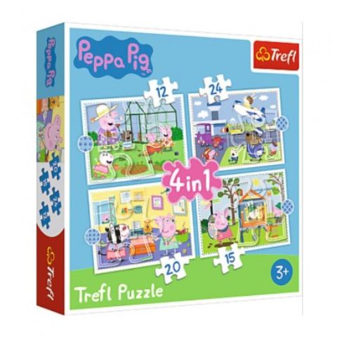 Trefl Peppa Pig 4 in 1 Puzzle Puzzles Trefl   