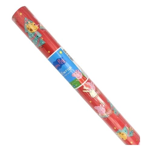 Peppa Pig Christmas Gift Wrap 3M Assorted Colours Christmas Wrapping & Tissue Paper FabFinds   