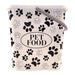 The Pet Hut Food Storage White Black Paw Container Petcare The Pet Hut   