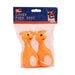 Squeaky Doggy Animal Pet Toy 2 Pack Dog Toys Pet Touch Orange  