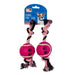 Pet Touch Rope Dog Toy With Ball 2 Pack Dog Toys Pet Touch Pink  