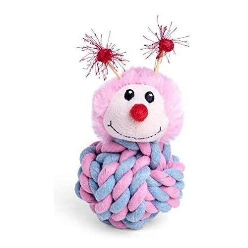 Petface Bees & Bugs Betsy Butterfly Rope Ball Dog Toy Dog Toys Pet Face   