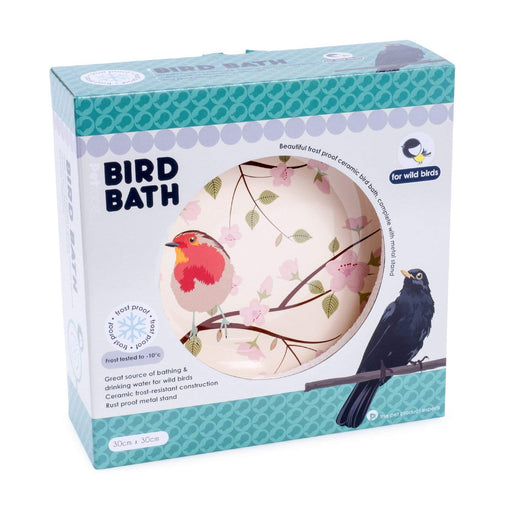 Petface Ceramic Garden Wild Bird Bath - Robin Design Bird Baths Petface   