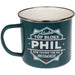 Enamel Personalised Coffee Mug Phil Mugs FabFinds   