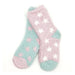 Pink & Blue Stars Girls Cosy Socks 2 Pack Kids Snuggle Socks FabFinds   