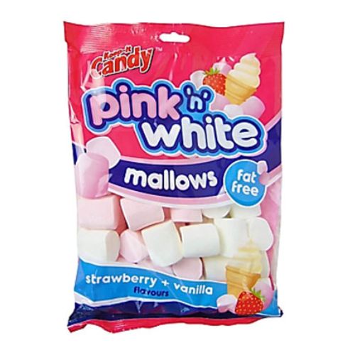 Keep It Candy Pink & White Marshmallows 250g Sweets, Mints & Chewing Gum otl   
