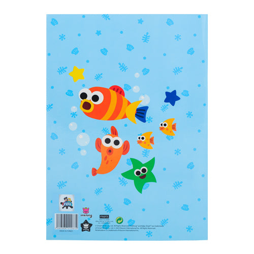 Pinkfong Blue Baby Shark A4 Colouring In Pad Arts & Crafts TDL   