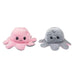 Reversible 2-in-1 Flip'Ems Plush Octopus Toy Assorted Colours Toys FabFinds Pink/Grey  