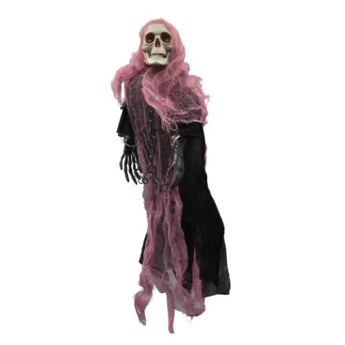 Pink Hooded Ghost Skeleton Halloween Decoration Halloween Decorations FabFinds   