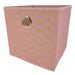 Home Collection Foil Zig Zig Storage Box Storage Boxes FabFinds Pink/Gold  