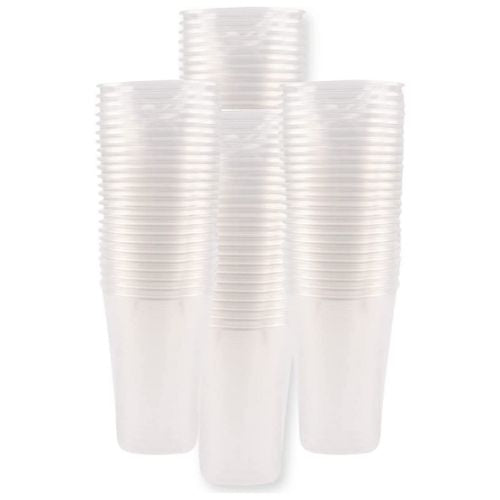 Plastic Party Cups Clear Glasses 100 Pk Drinkware Sets FabFinds   