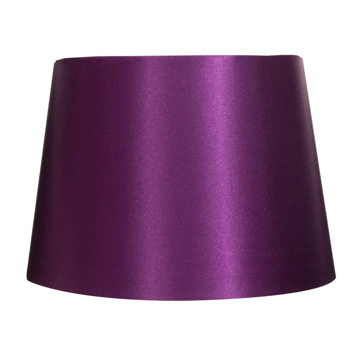 Plain Sateen Lamp Shade Home Lighting FabFinds Aubergine  