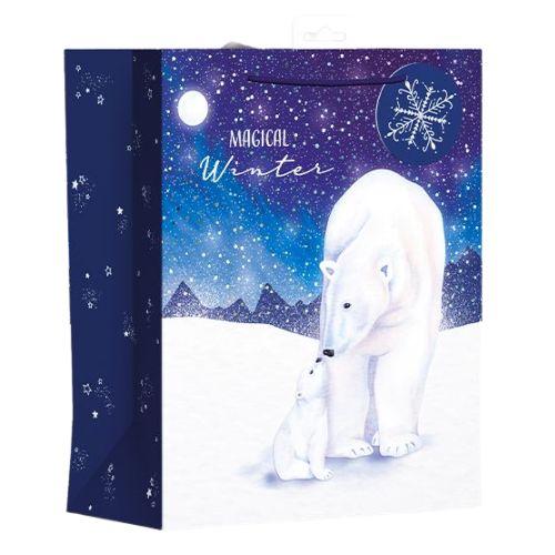 Christmas Polar Bear Gift Bag Extra Large Christmas Gift Bags & Boxes FabFinds   