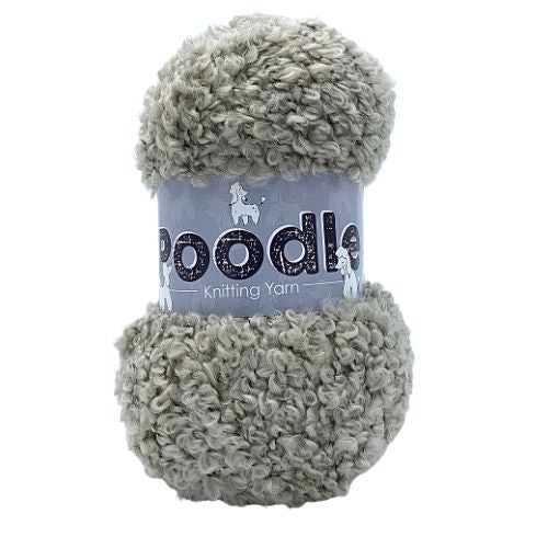 Poodle Knitting Yarn 200g Assorted Colours Knitting Yarn & Wool FabFinds Stone  