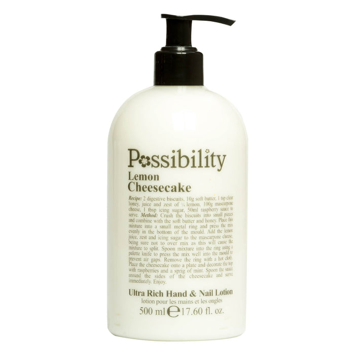 Possibility Lemon Cheesecake Ultra Rich Lotion 500ml Body Moisturisers Possibility   