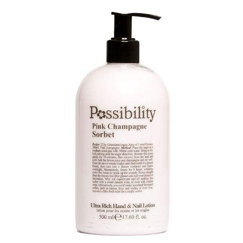 Possibility Pink Champagne Sorbet Ultra Rich Lotion 500ml Body Moisturisers Possibility   