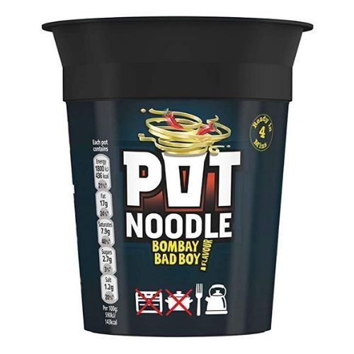 Pot Noodle Bombay Bad Boy 90g Pasta, Rice & Noodles Pot Noodle   