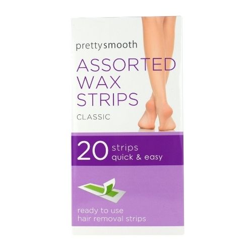 Pretty Smooth Assorted Wax Strips Classic 20 Pack Shaving & Hair Removal pretty smooth   