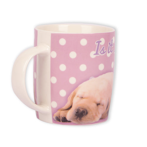 Is It Friday Yet Lilac Spotty Dog Mug Mugs FabFinds   