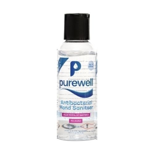 Purewell Antibacterial Hand Sanitiser 100ml - FabFinds