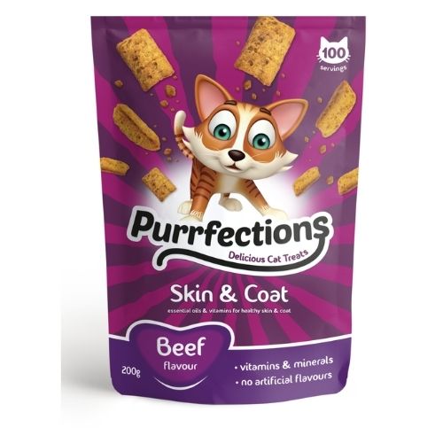 Purrfections Purrfect Beef Cat Treats 200g Cat Food & Treats The Pet Hut   