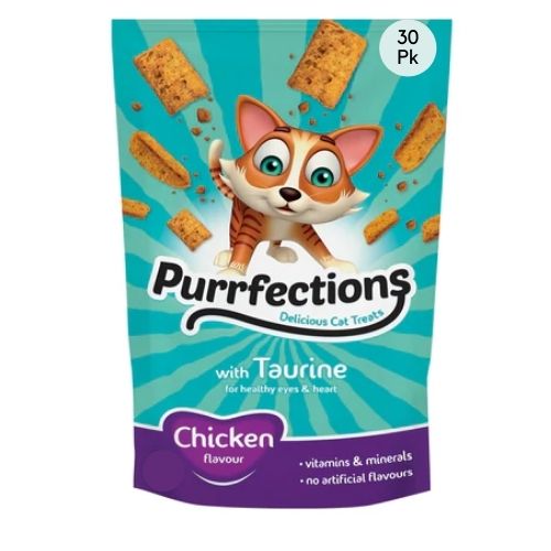 Purrfections Taurine Chicken Cat Treats 30 Pk 60g Cat Treats Purrfections   