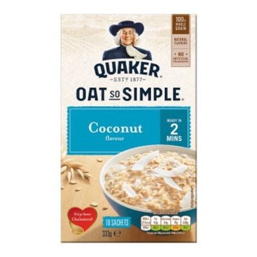 Quaker Oats So Simple Coconut x 10 Sachets Cereals Quaker   