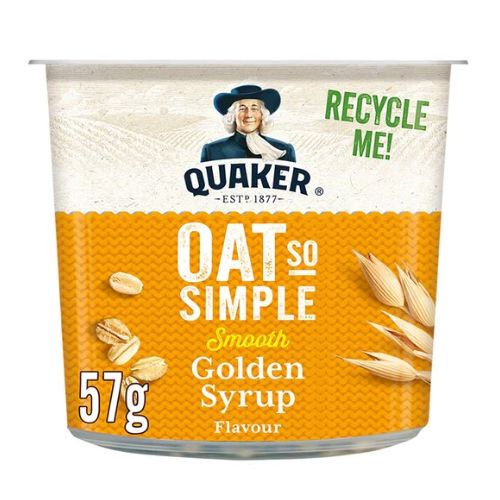 Quaker Oat So Simple Golden Syrup 57g Oats, Grits & Hot Cereal Quaker   