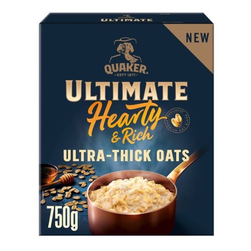 Quaker Ultimate Hearty & Rich Ultra Thick Porridge Oats 750g Oats, Grits & Hot Cereal Quaker   