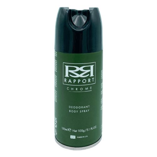 Rapport Chrome Deodorant Body Spray 150ml Deodorant & Antiperspirants Rapport   